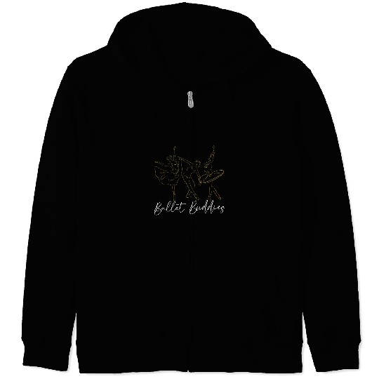 Ballet Dancer Dance Girl Ballerina Friends Besties Ballet Zip Hoodies