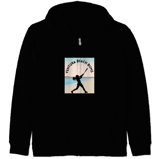 Sport Softball Ventura Beach Softball Team Zip Hoodies