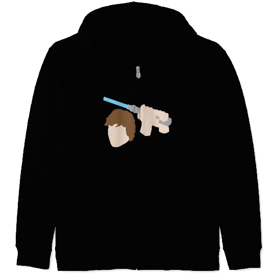 Luke Skywalker Lightsaber Zip Hoodies