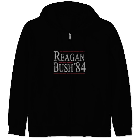 Reagan Bush 84 Zip Hoodies