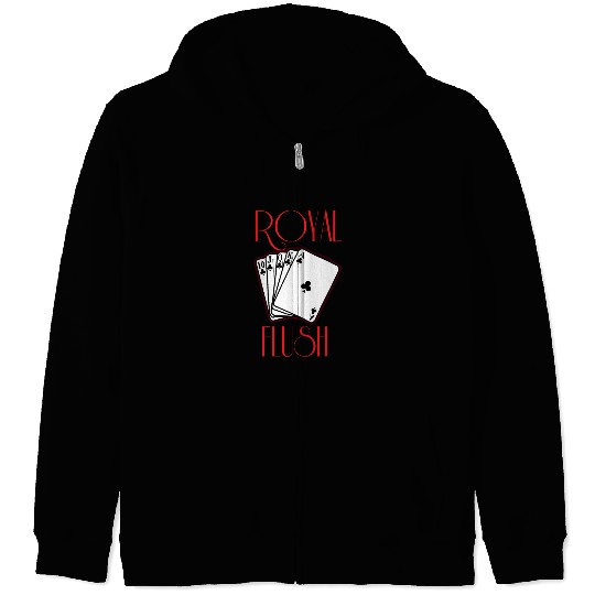 royal flush Zip Hoodies