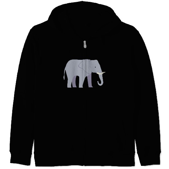 Elephant Zip Hoodies
