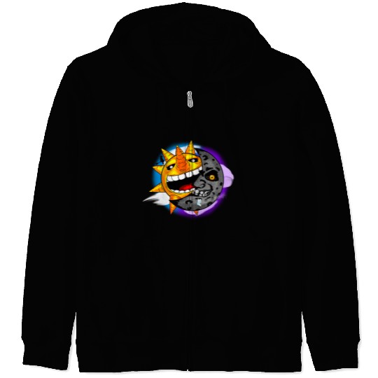 Sun & Moon Zip Hoodies