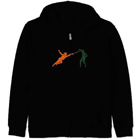 fencing Zip Hoodies