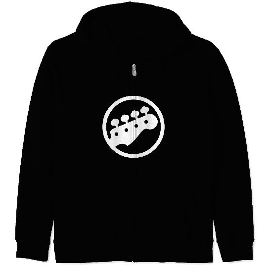 Bass Guitar Player Zip Hoodies