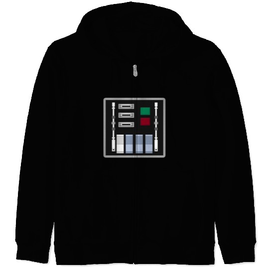 Darth Vader Control Panel - A New Hope Zip Hoodies
