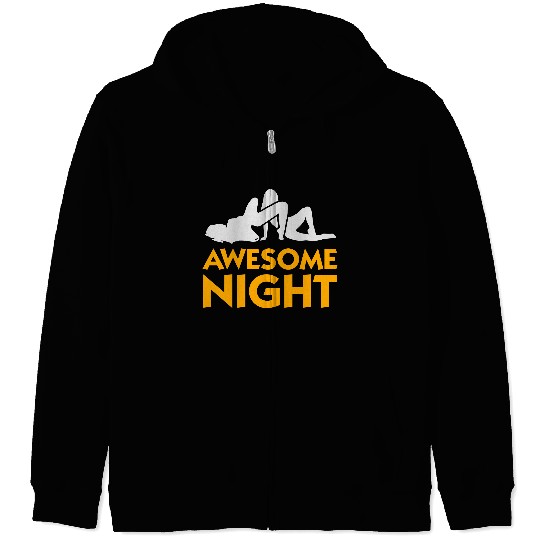 Brilliant Night With 2 Women! Zip Hoodies