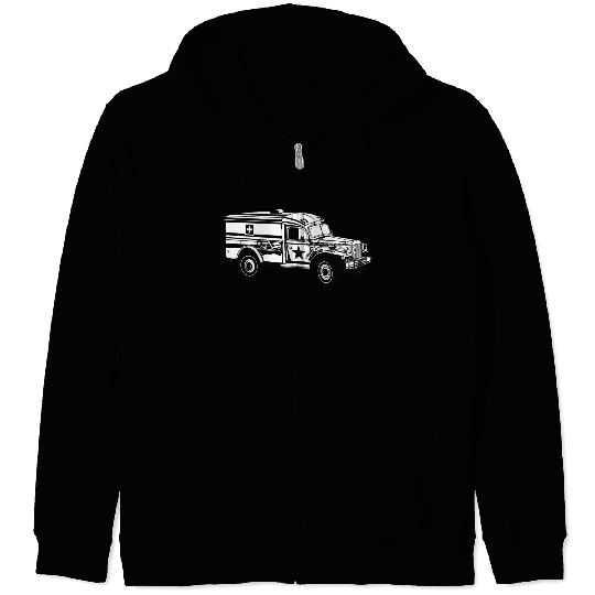 US army ambulance Zip Hoodies