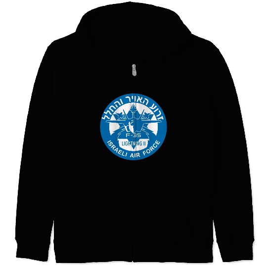 F-35 Lightning II Israel Zip Hoodies