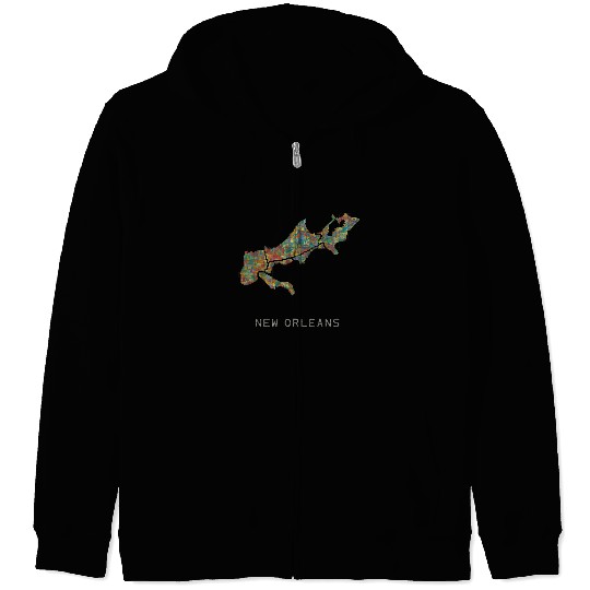 new orleans Zip Hoodies