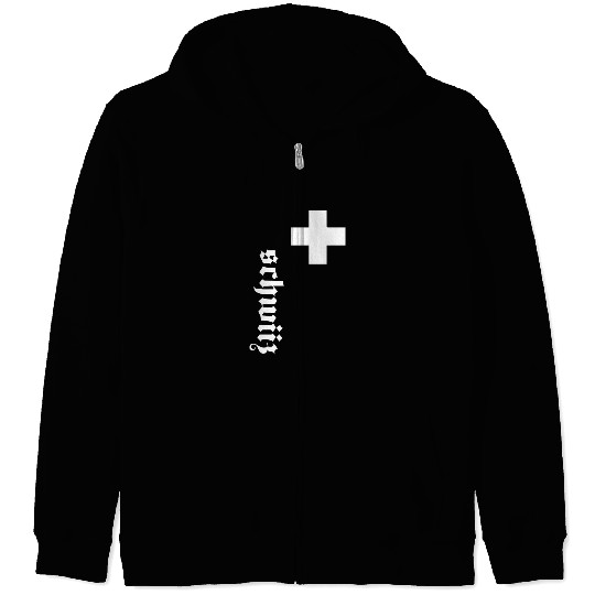 Fan Swiss Cross Switzerland New Zip Hoodies
