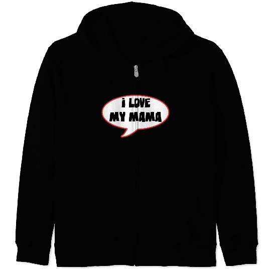 Bold Family Love Speech Bubble Design Zip Hoodies