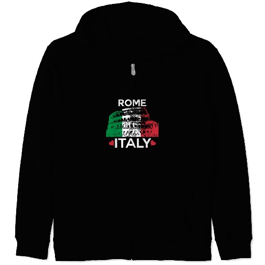 Rome Italy Zip Hoodies