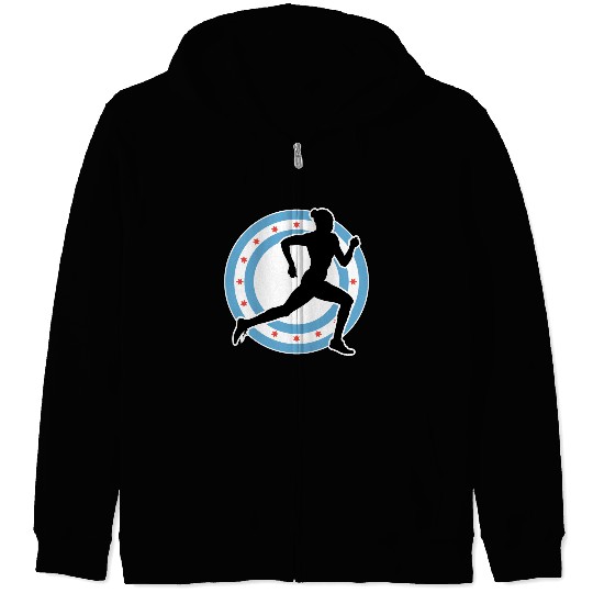 CHICAGO MARATHON 7 Zip Hoodies