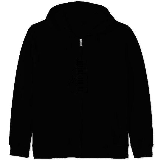 Cello and piano Zip Hoodies