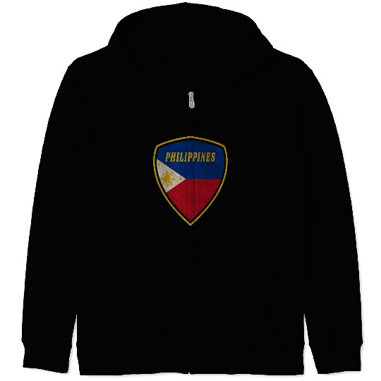 Philippines coat of arms vintage gift flag Manila Zip Hoodies