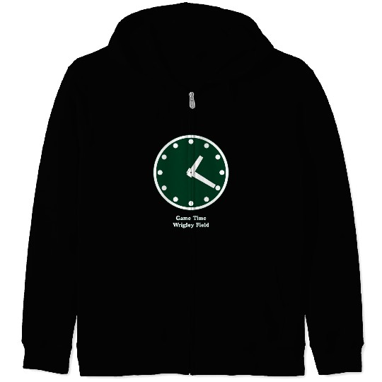 WRIGLEY FIELD SCOREBARD CLOCK IS CHICAGO CUBS GAME Zip Hoodies
