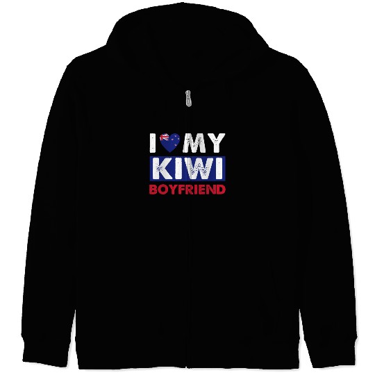 Kiwi Boyfriend Love Zip Hoodies