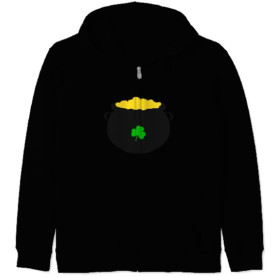 Pot of Gold St Patricks Day Zip Hoodies