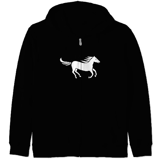 Fast Horse Stallion Zip Hoodies