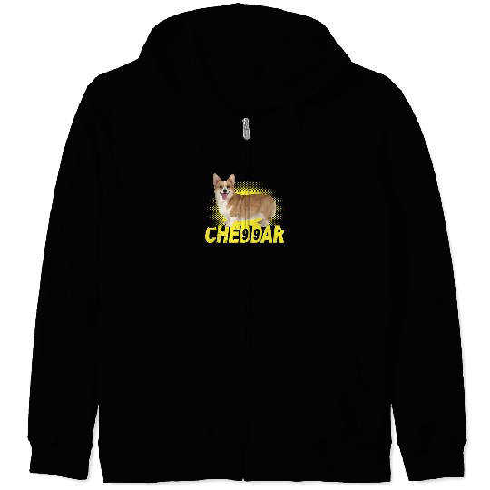 Cheddar Corgi Dog Brooklyn Nine Nine B99 Zip Hoodies