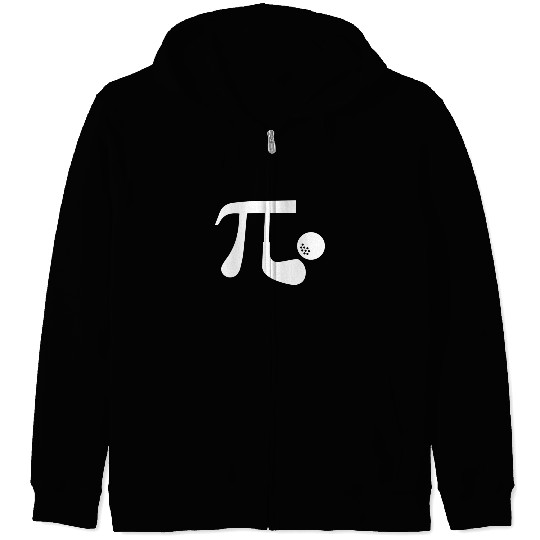 Pi Day Golf Players Math Teacher Student Golfer Zip Hoodies