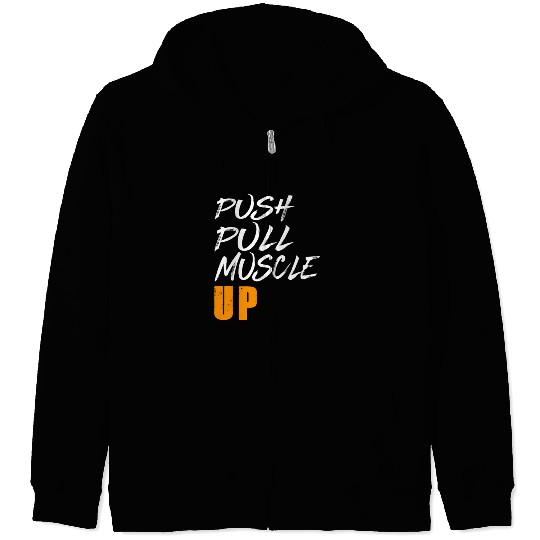 Calisthenics Street Workout Push Pull Muscle Up Zip Hoodies