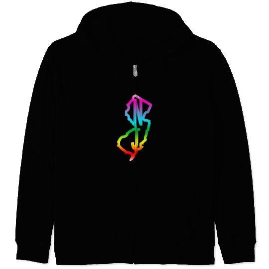 New Jersey Gay Pride LGBTQ Zip Hoodies