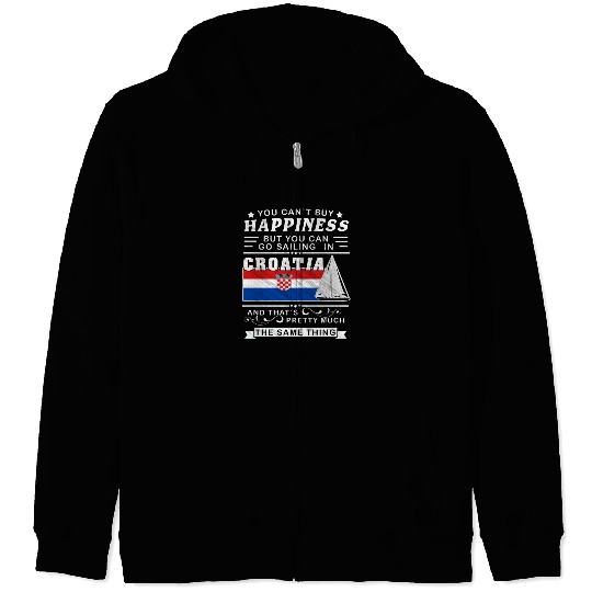 Croatia sailing, sailing ship Mediterranean gift Zip Hoodies