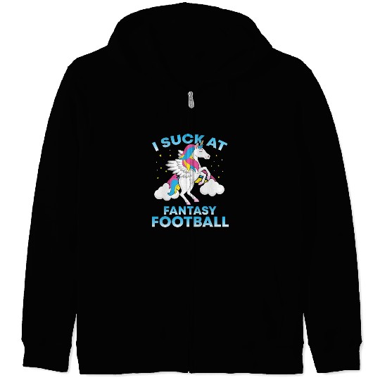 I Suck At Fantasy Football Funny Football Lover Zip Hoodies
