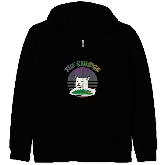Smudge The Cat Meme Zip Hoodies