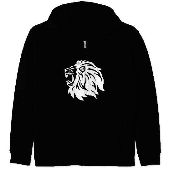 roaring lion head Zip Hoodies