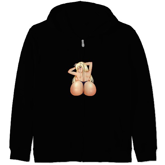 hen Manga Anime Waifu japanese sexy Girl Ahegao Zip Hoodies