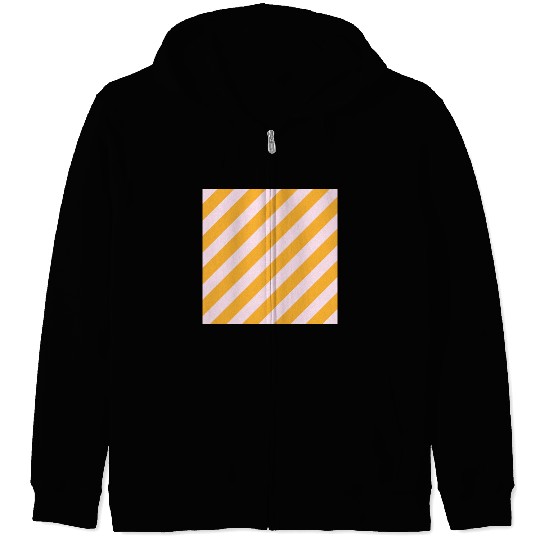 Stripes Rose Yellow Zip Hoodies