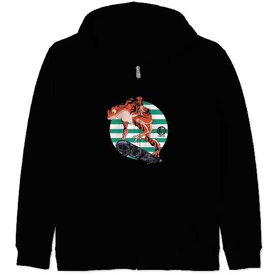 Skating frog Zip Hoodies
