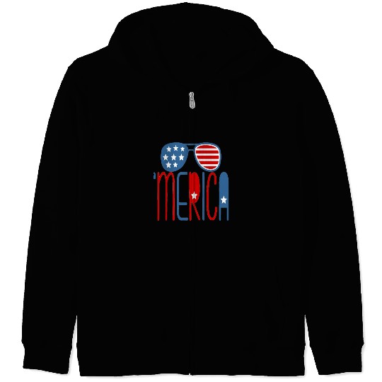 merica Zip Hoodies