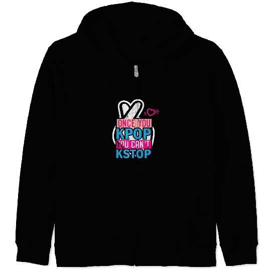 K-pop K-pop Clothing K-pop Music K-pop Zip Hoodies