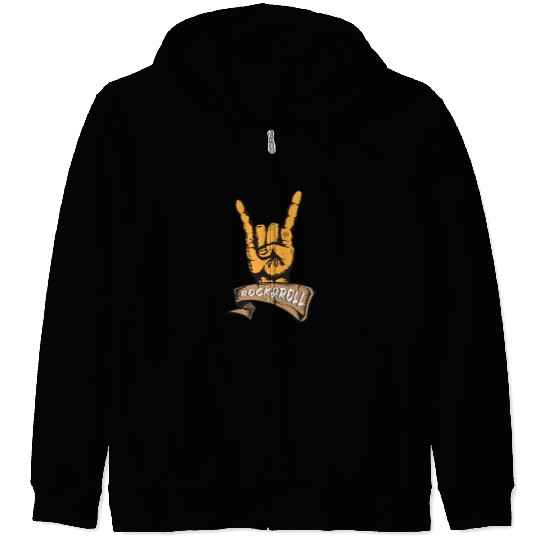 Rock and Roll Zip Hoodies