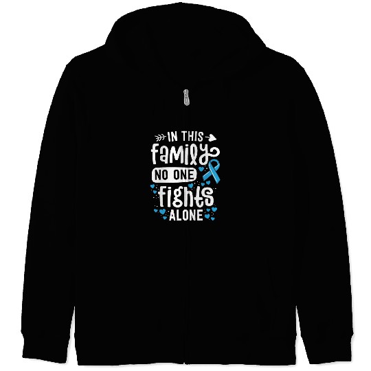 Prostate Cancer Awareness In This Family No One Zip Hoodies