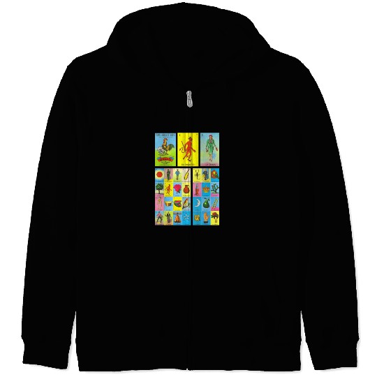 Loteria Mexican Zip Hoodies