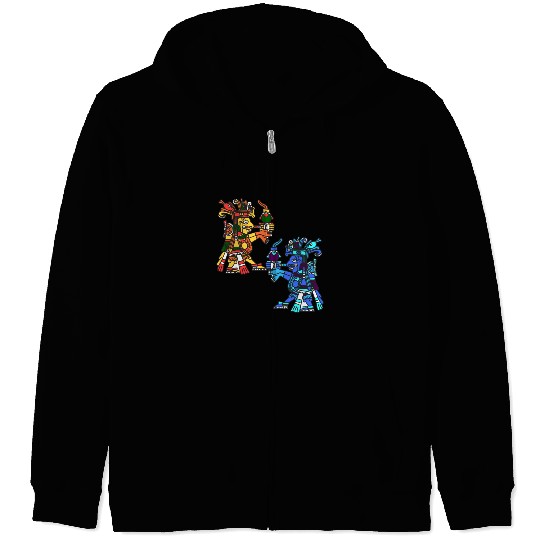 Aztec God Mayan Civilization Inca Culture Gift Zip Hoodies