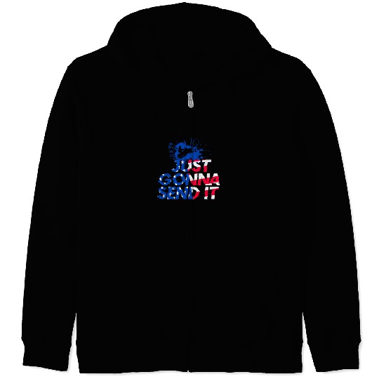 Snowmobile Silhouette Zip Hoodies Snow Machine Winter