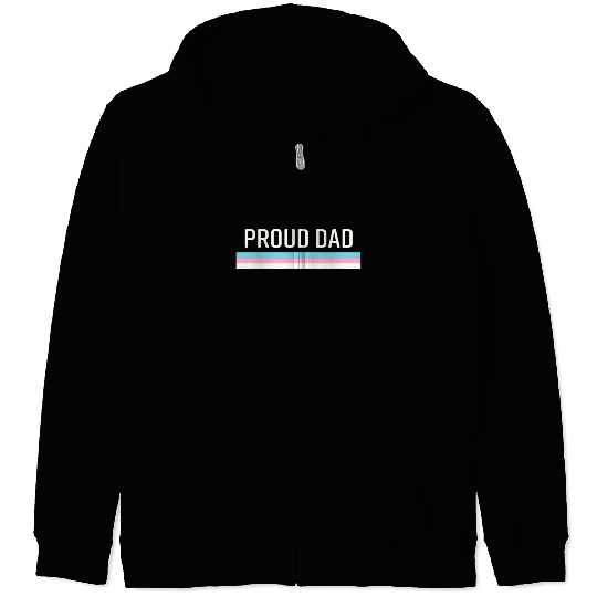 Lgbt Transgender Pride Proud Dad Zip Hoodies