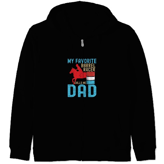 Barrel Racer Dad Zip Hoodies