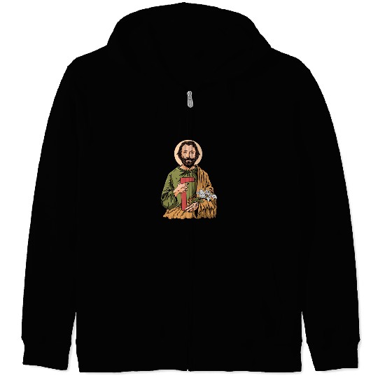 Saint Joseph Catholic Saint Zip Hoodies