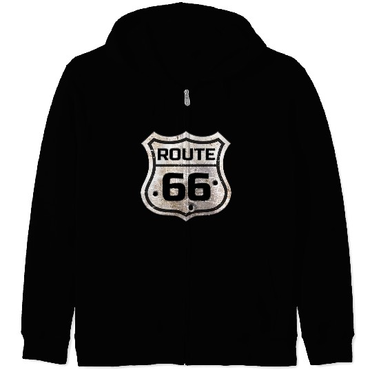 Route 66 Zip Hoodies