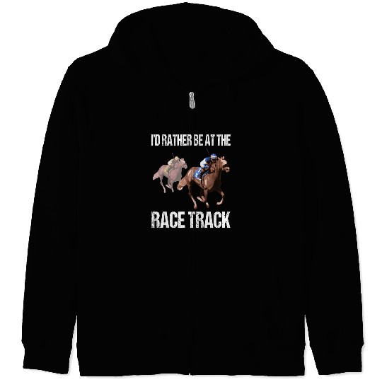 Horse Racing Drinking Derby Barrel Racing Zip Hoodies