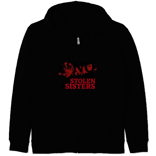 No MS Sisters/MMIW Girl Native American Zip Hoodies