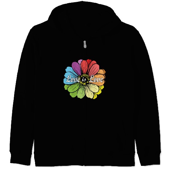 Love is love Zip Hoodies
