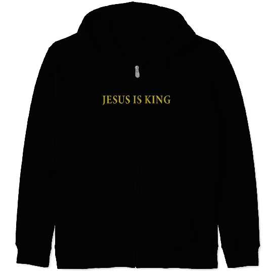 Jesus Is King Zip Hoodies